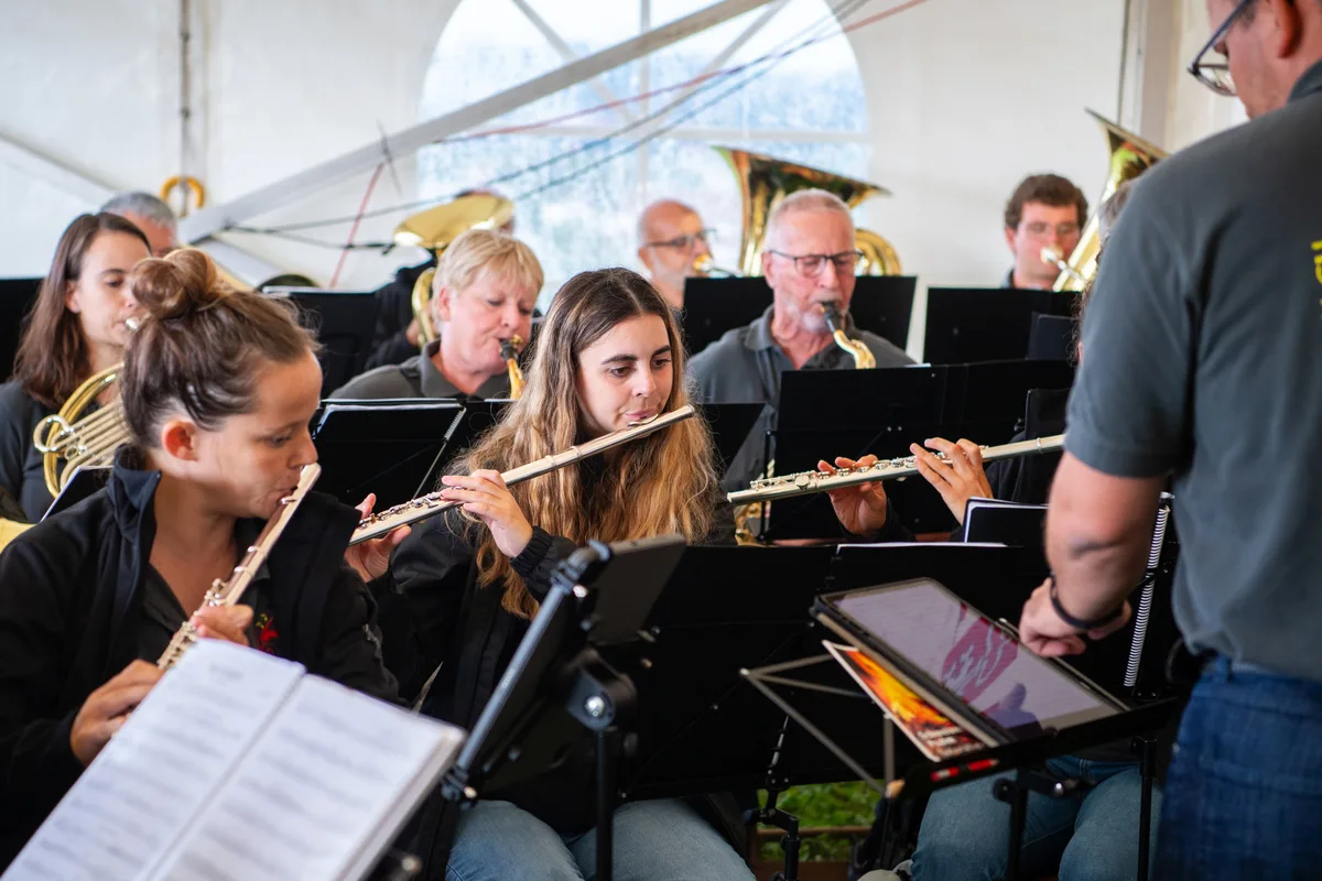 Musikerinnen und Musiker der Harmonie Wetzikon.